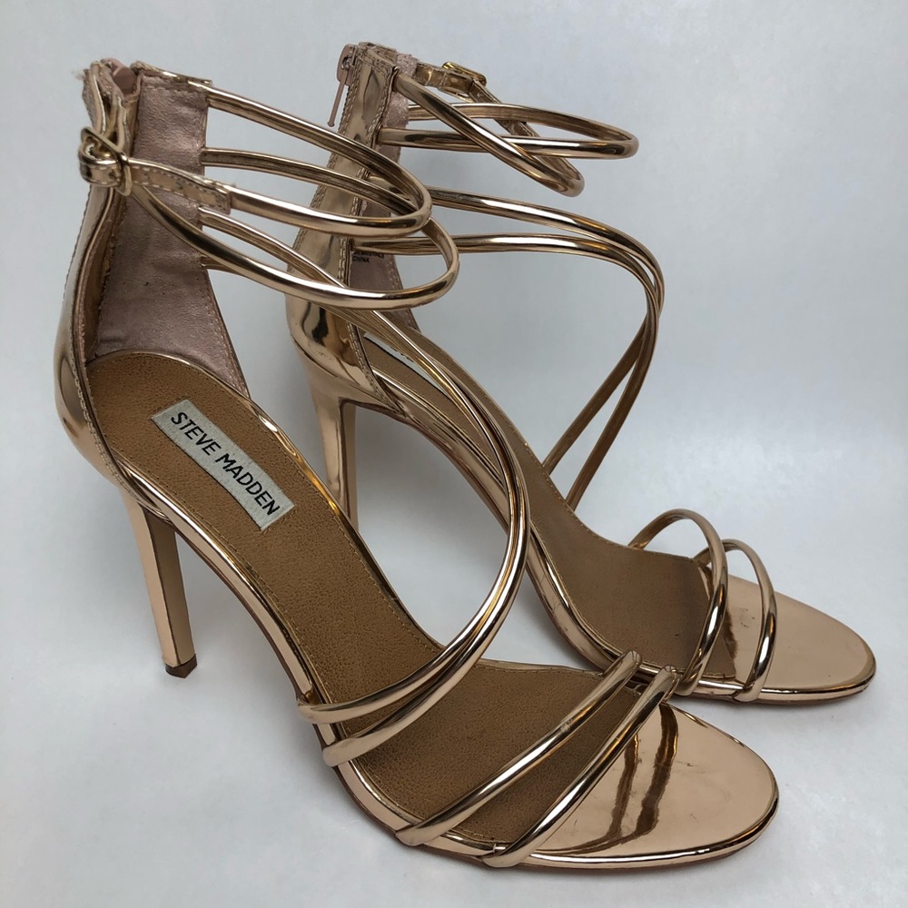 Steve Madden Fico Rose Gold Women’s Heels Size 10